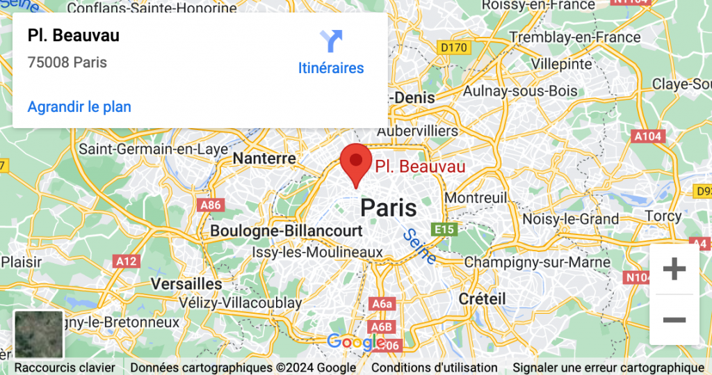 Ministère de l’Intérieur Salon des Préfets Place Beauvau 75800 PARIS CEDEX 08